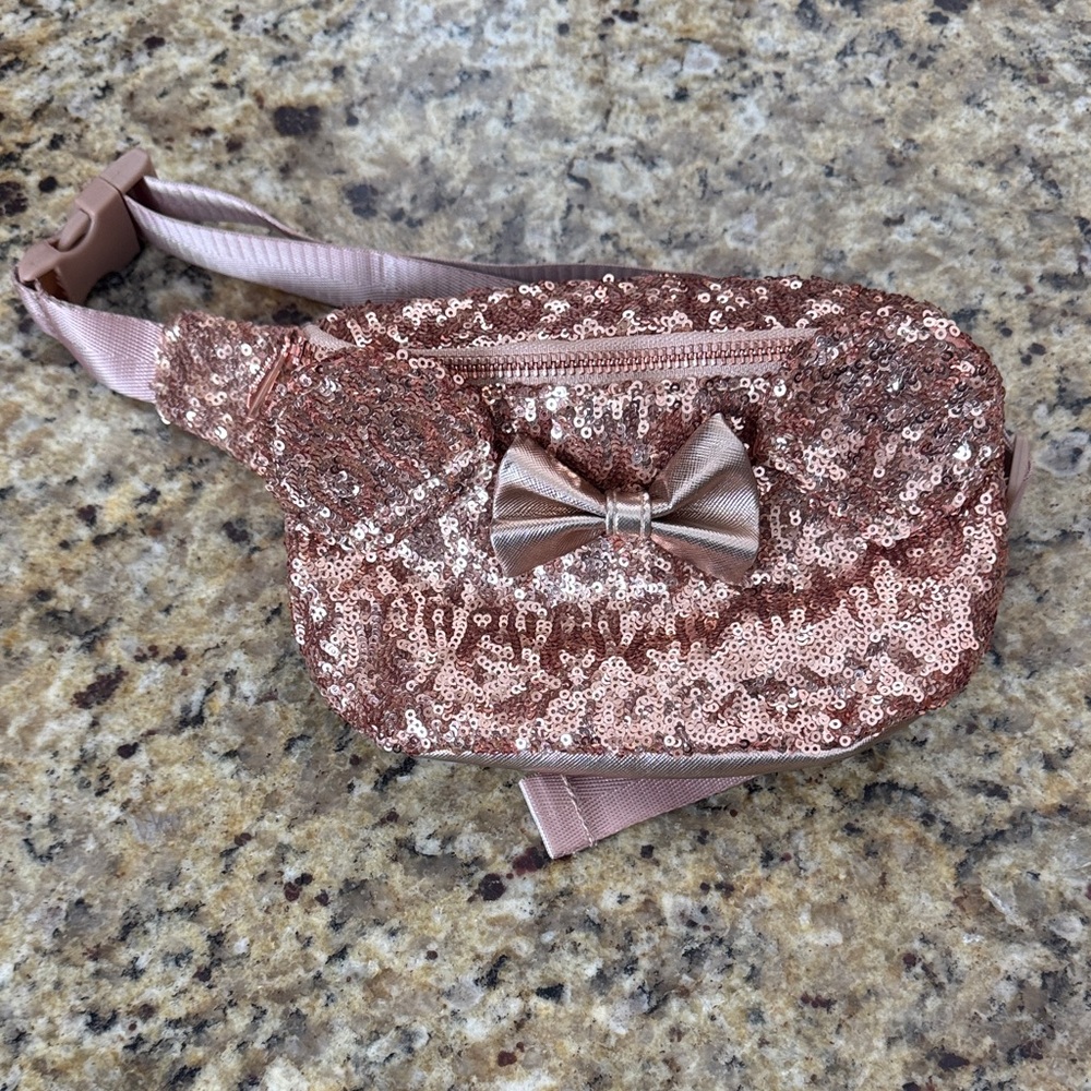 Loungefly Rose Gold Sequin Crossbody Bag